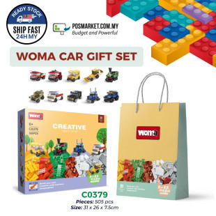 Woma Car Gift Set Children Toy Building Blocks 505pcs Kids Toys Mainan Budak Lelaki Malaysia Local Stock C0379