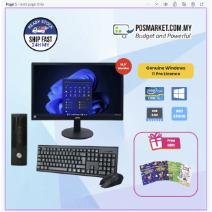 Full Set Mini PC Windows 11 Pro License