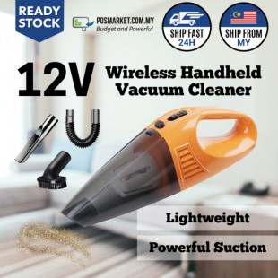 Wireless Cordless 12V Vacuum Cleaner Portable Handheld Car Household Vacuum Cleaner Malaysia Stock